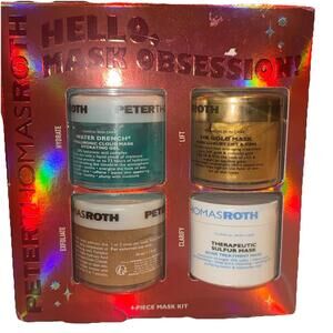 NEW Peter Thomas Roth Mask Kit 24k Gold Hyaluronic Cloud Pumpkin Enzyme Gift Set